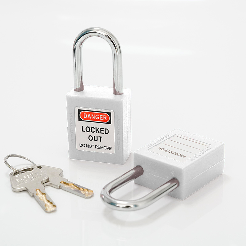 Oem Chinese Manufacturers 38Mm Safety Padlock Plastic Locks Padlock With Master Key Loto Lock Device And Lock Out Safety Lockout