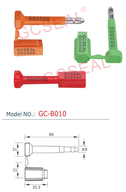 GC-B010 bolt seals container  high security security sealing   iso  pin manufacturers