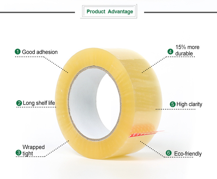 Transparente de embalaje Cinta adhesiva de BOPP cinta adesiva, cinta adhesiva, cinta de embalaje