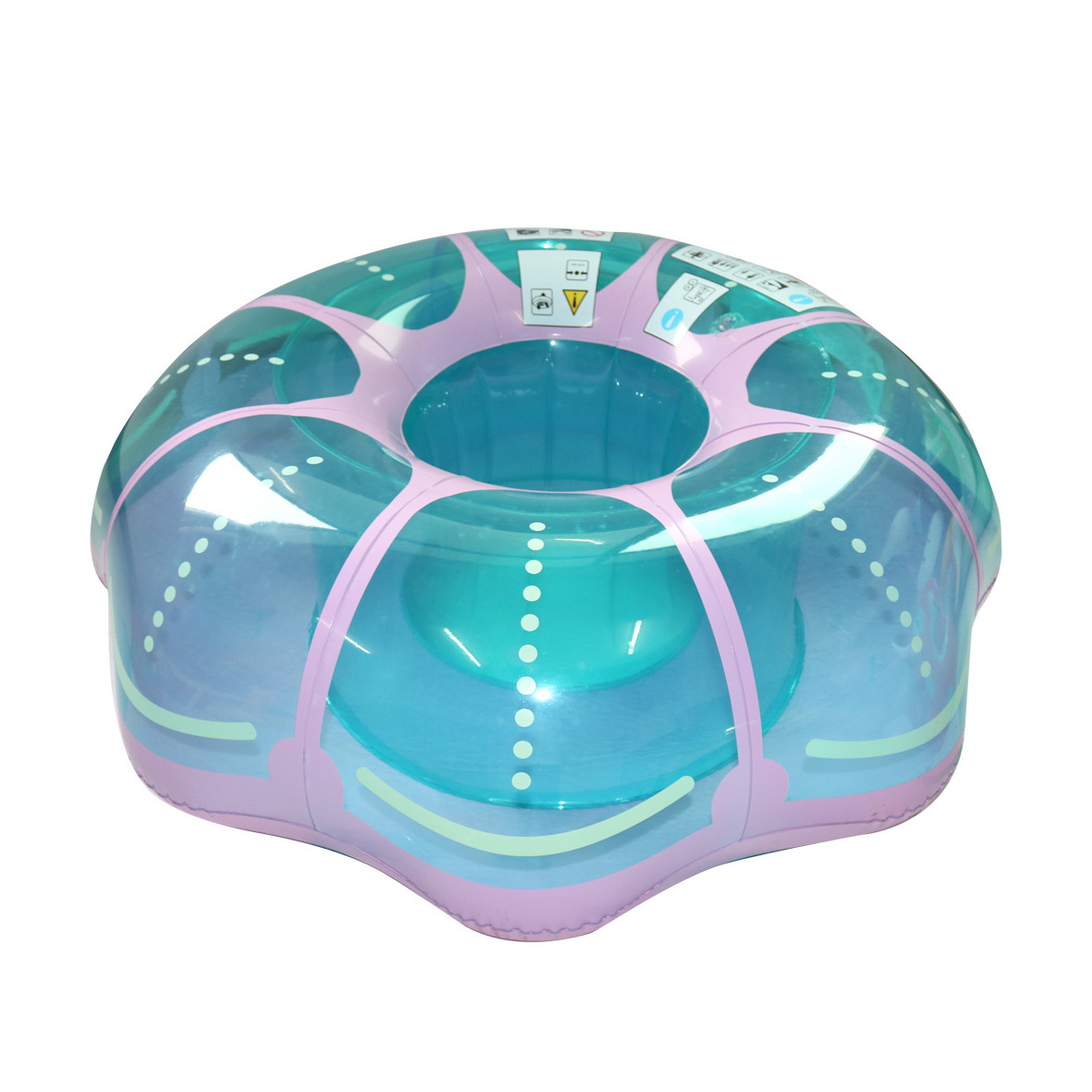 Hot Red Green PVC Inflatable Toy Adult and Child-Friendly Blue Jellyfish Pool Float Swimming Rings from Factory Supply