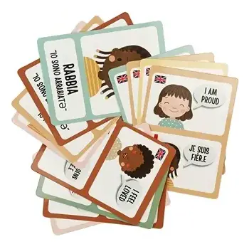 Custom Printed Learning Flash Cards for Kids Educational English Paper Cards for Toddlers Waterproof Card Game