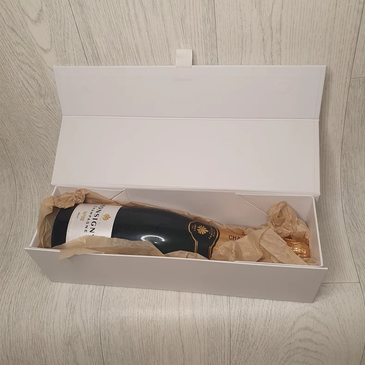 Cardboard paper champagne boxes wholesale custom low price wine set gift promotional oem golden supplier wine carton packaging