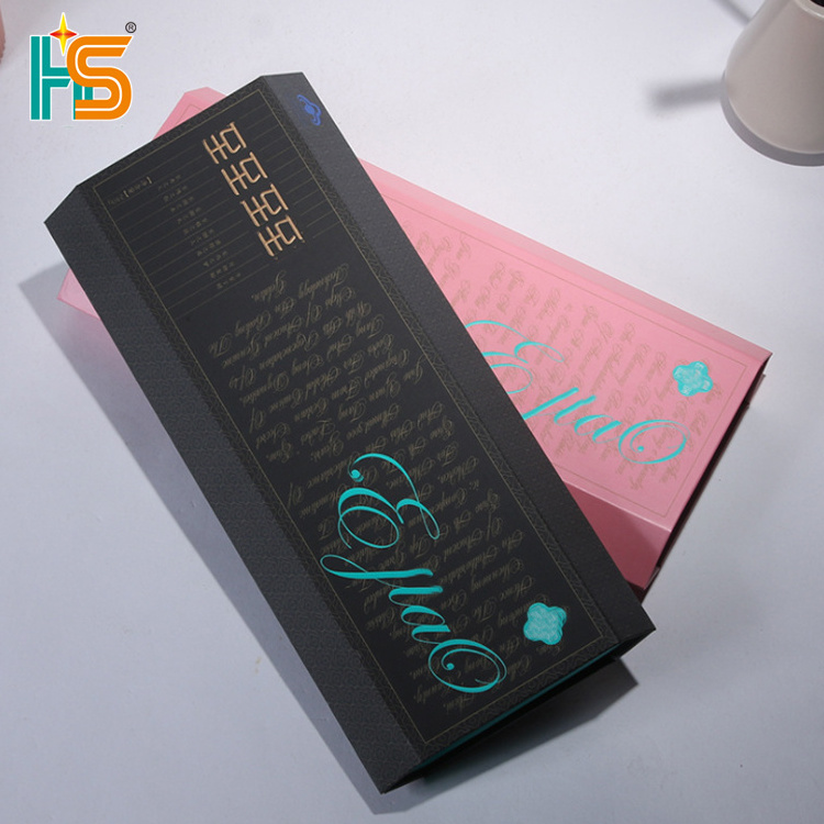 Huaisheng OEM Custom Logo Collapsible Hat Rigid Shoe Gift Folding Box With Magnetic Closure