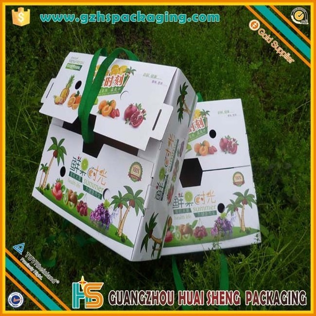 Fruit And Vegetable And Seafood Corrugated Packaging Waxed Cardboard Boxes