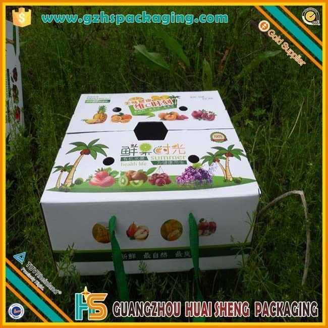 Fruit And Vegetable And Seafood Corrugated Packaging Waxed Cardboard Boxes