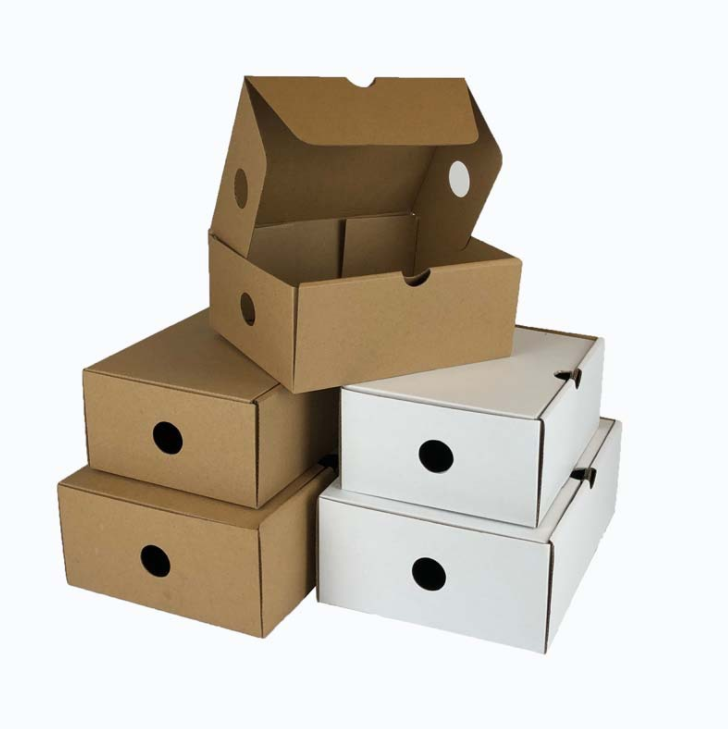 Wholesale High Quality Environment Kraft Paper Cardboard Storage Shoe Box