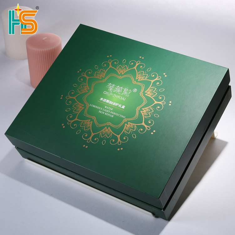 Huaisheng OEM Custom Logo Collapsible Hat Rigid Shoe Gift Folding Box With Magnetic Closure