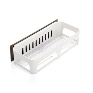 Shower gel scented candle holder rectangle storage shelf wall mounted plastic bathroom rack