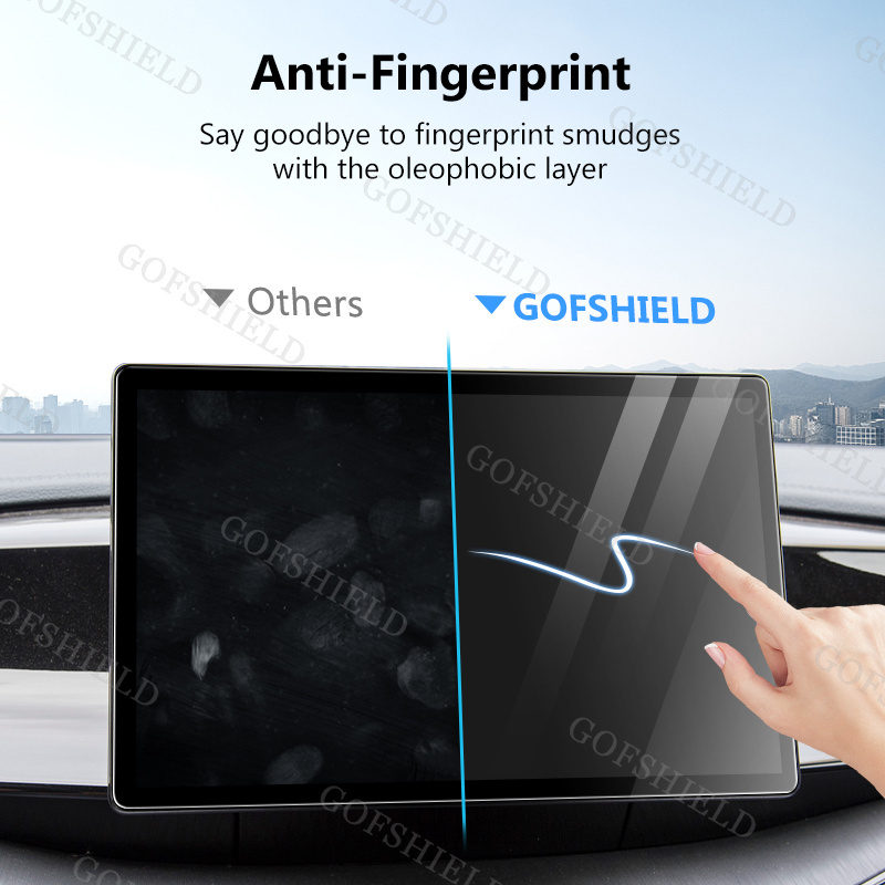 OEM Customized Car Touchscreen Film For BYD Qin DMI 8/12 Inch Navigation Car Display Navigation 9H Nano Glass Screen Protector