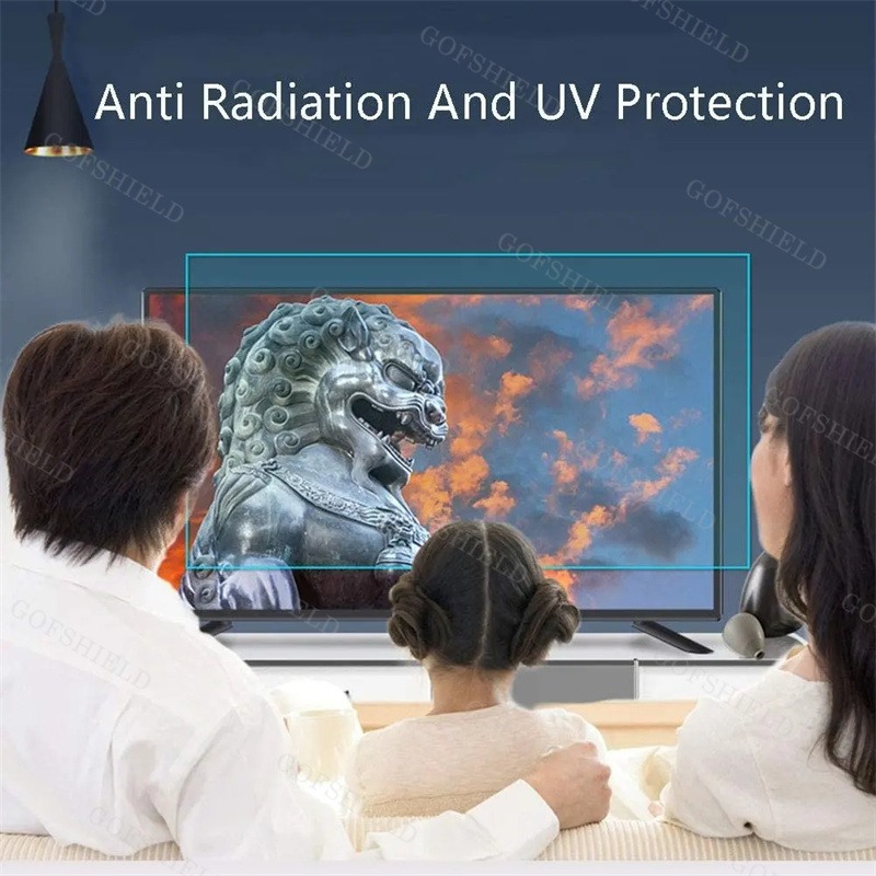 Anti Blue Light Film High Transparency Screen Guard For TV 50 Inch Eye Protection Protective Screen Protector For Widescreen LCD