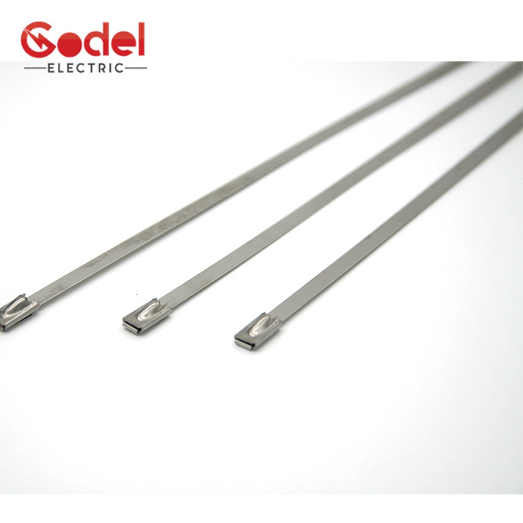 High Tensile Strength Customized 16X300mm 304 Adjust Stainless Steel Cable Ties