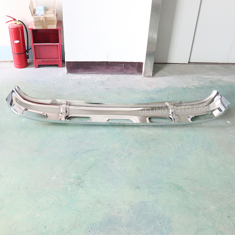 Geling Truck body spare parts aftermarket accessories chrome front bumper For ISUZU 600P 100P NPR NQR N-SERIES