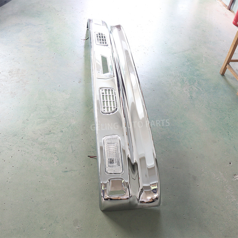 Geling Truck body spare parts aftermarket accessories chrome front bumper For ISUZU 600P 100P NPR NQR N-SERIES