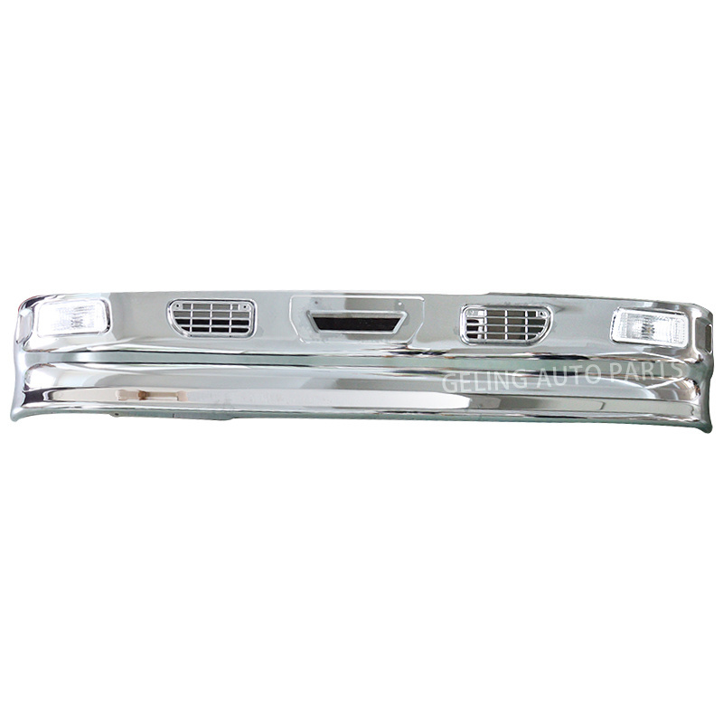 Geling Truck body spare parts aftermarket accessories chrome front bumper For ISUZU 600P 100P NPR NQR N-SERIES