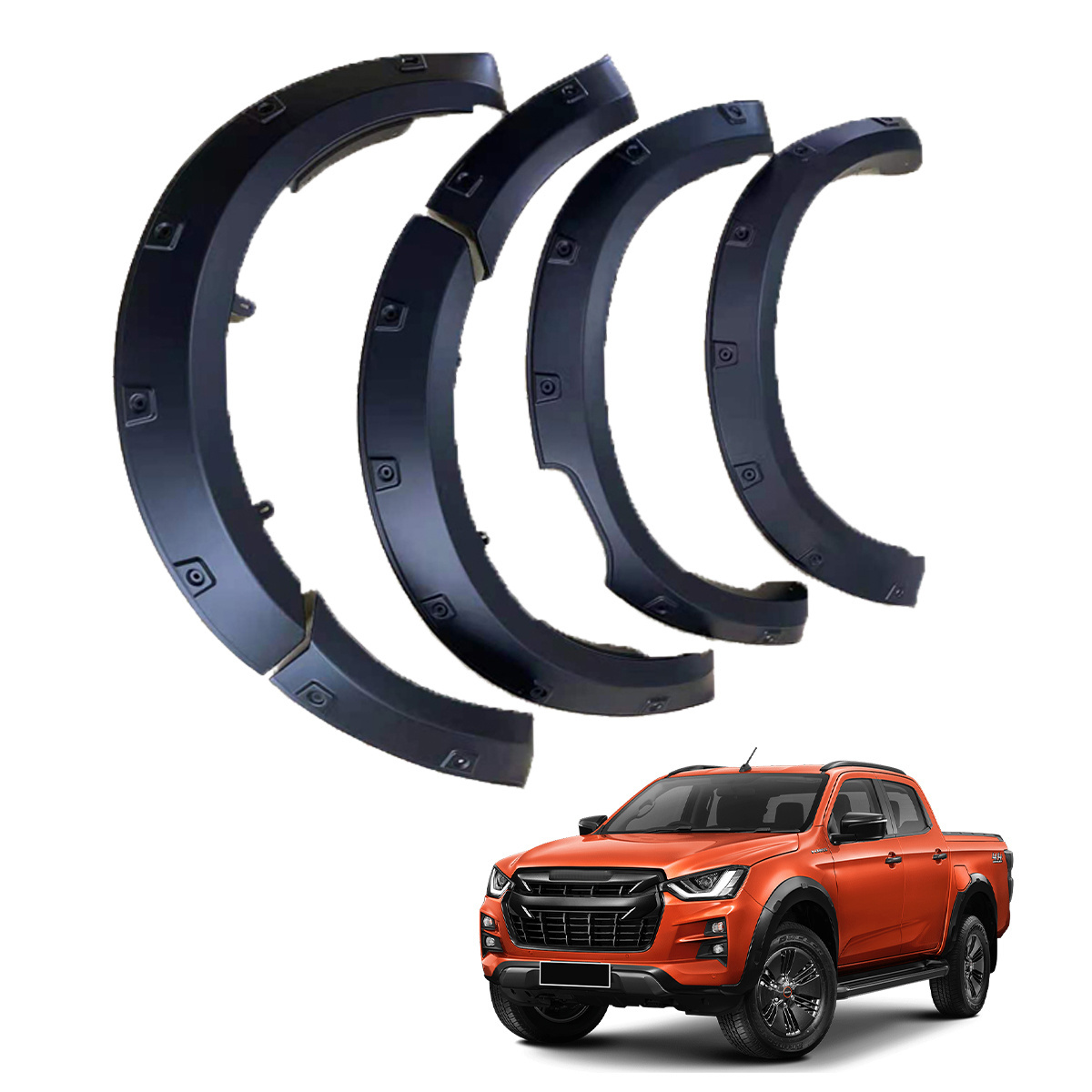 DMAX 2015 pickup accessories Upgrade new 2020 2021 Upper Level Facelift Body Kits For ISUZU dmax