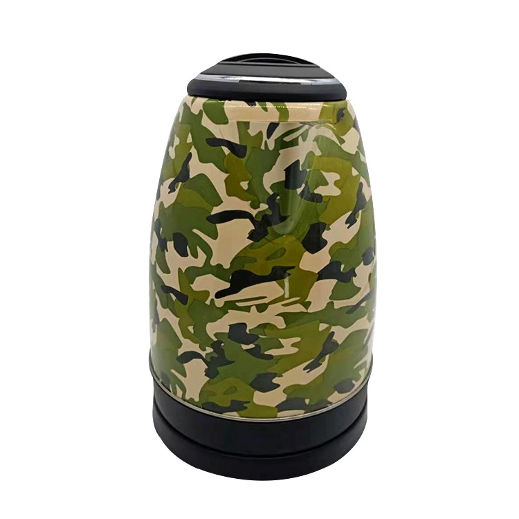 Factory wholesale army green color temperature control appliance stainless steel electric kettle