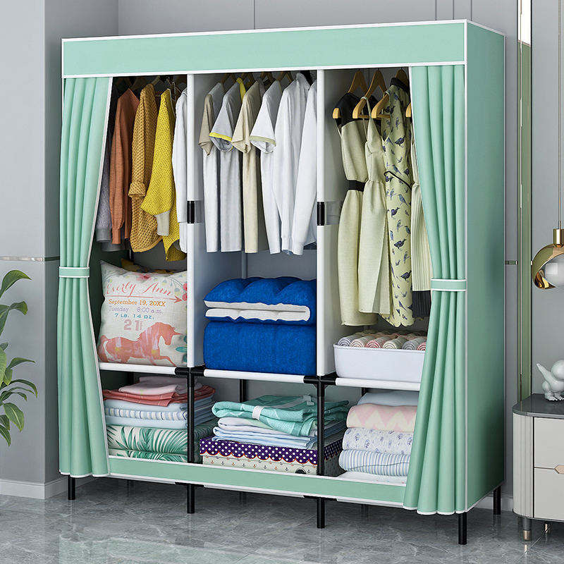 New Customized Bedroom Folding Canvas armoire chambre Simple Removable  Portable Combination  Children's armoire chambre