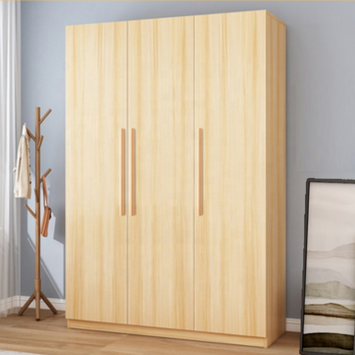 Modern Simple Style Storage Wardrobe Bedroom Solid Wood Furniture Clothes Quilt Storage Wardrobe Clothes Organizer