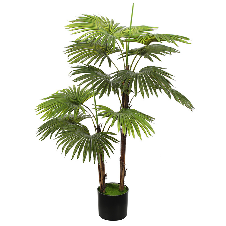 Chinese fan palm Design of tropical simulated plant wedding decoration garden palm tree artificial