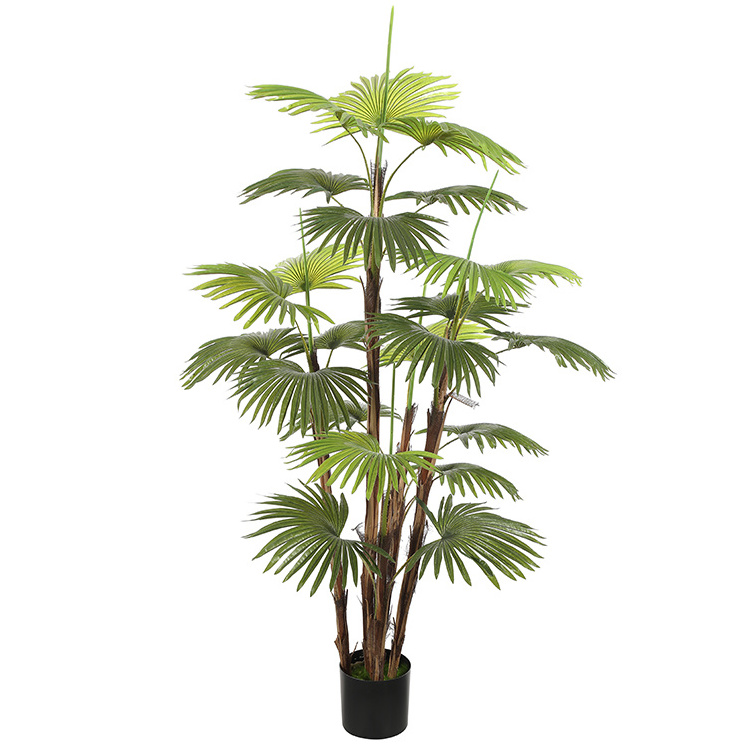 Chinese fan palm Design of tropical simulated plant wedding decoration garden palm tree artificial