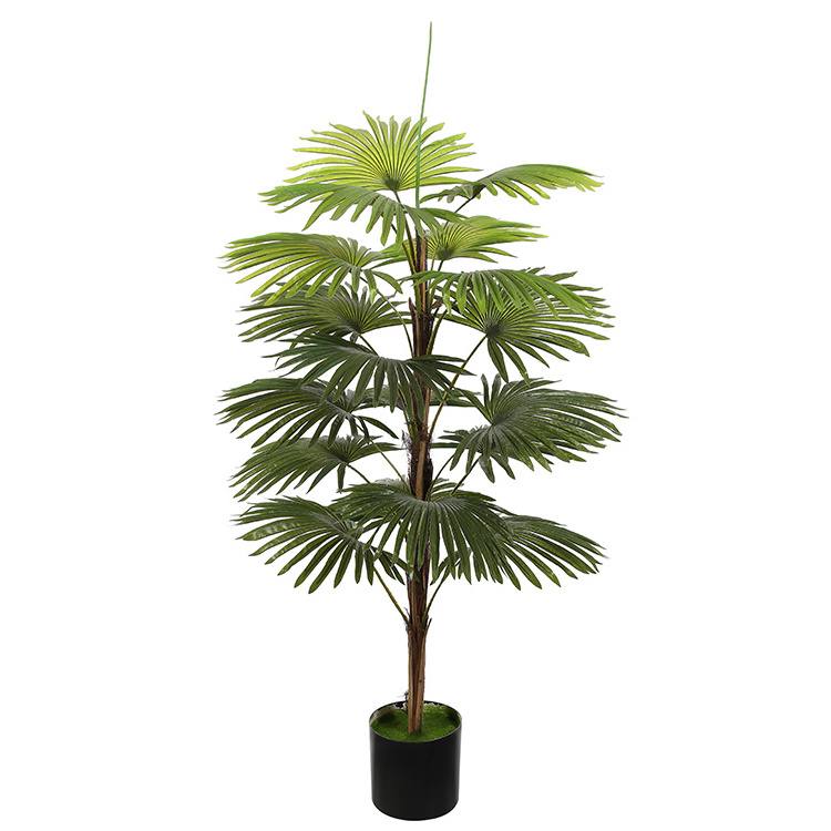 Chinese fan palm Design of tropical simulated plant wedding decoration garden palm tree artificial