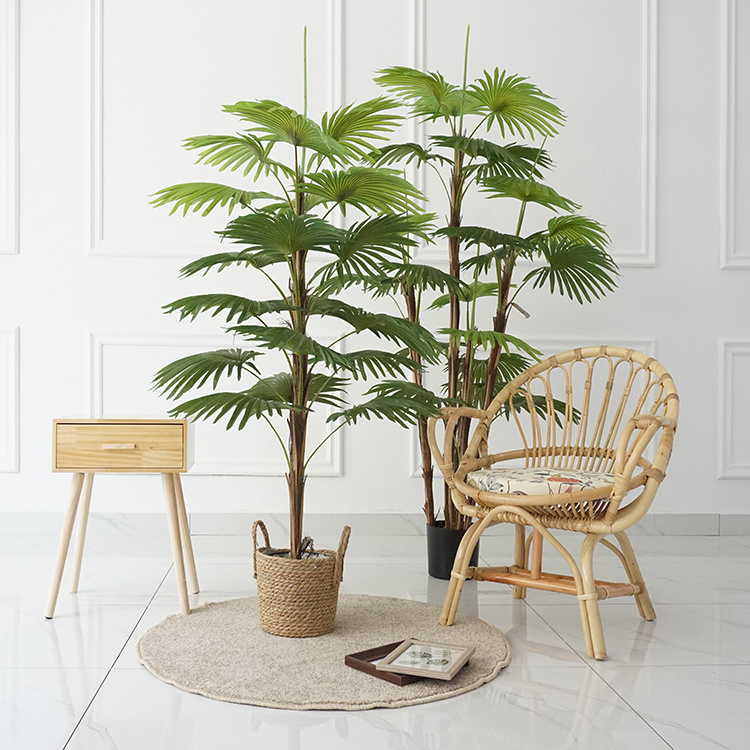 Chinese fan palm Design of tropical simulated plant wedding decoration garden palm tree artificial