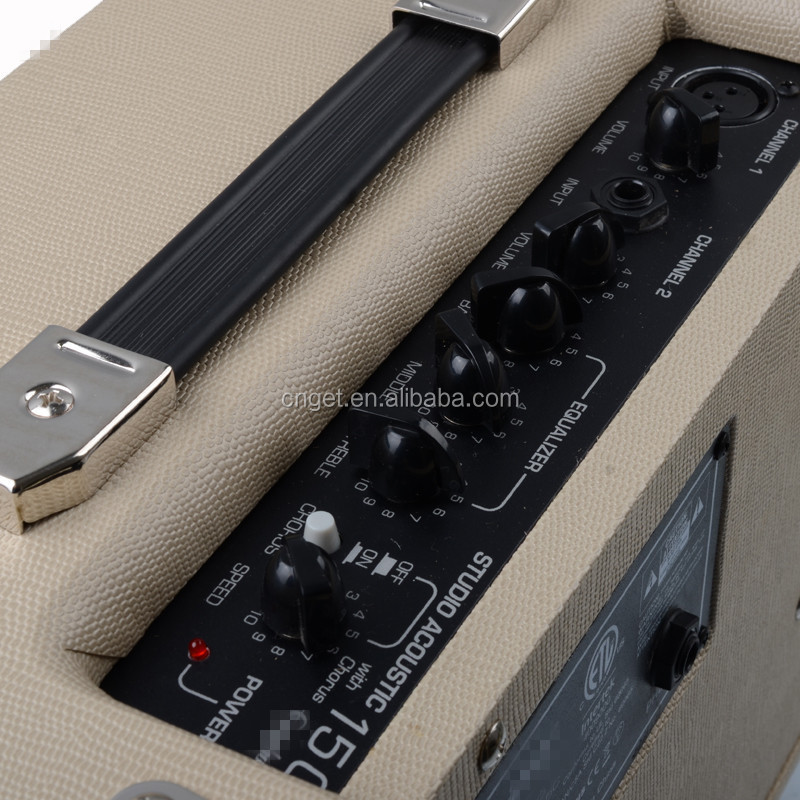 High Quality Guitar AMP Acoustic 15C 15W Acoustic Guitar Amplifier Cream Colour