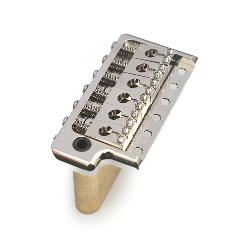 Precision CNC machined Tremolo Bridge for PRS Style Electric Guitar, 52.5mm Full Solid Brass 6-Screws Tremolo Bridge