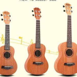 Ukulele Guitar Hawaii Guitar 4 String UK Mahogay Ukulele 21inch Soprano Ukulele