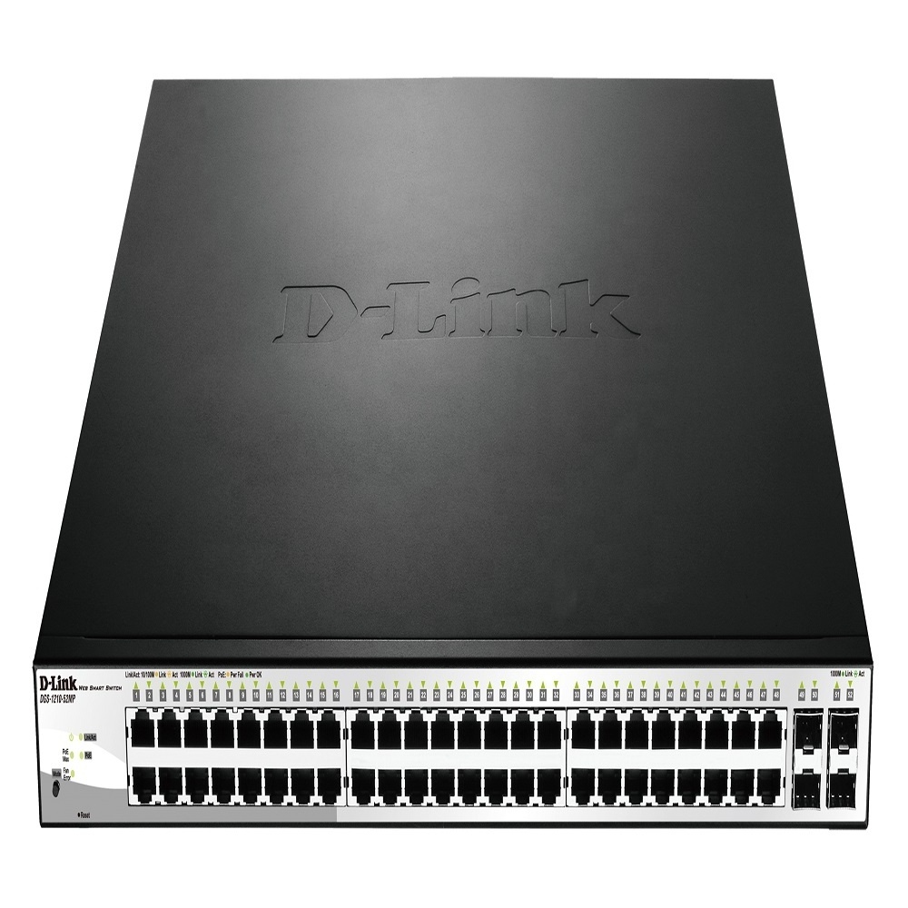 DGS-1210-52 48-Port PoE Gigabit Smart Managed Network Ethernet Switch DGS-1210-52