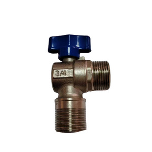 3/4"  Male-Male nickle plated Angle Valve with High Flow Fuel Gas Heater angle valve