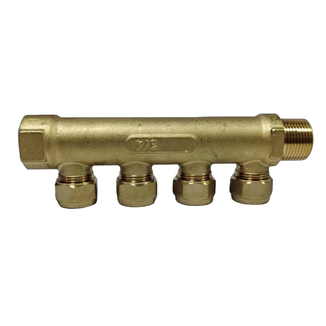 brass 4 way ball valves 3/4 inch FEMALE manifold  brass valve