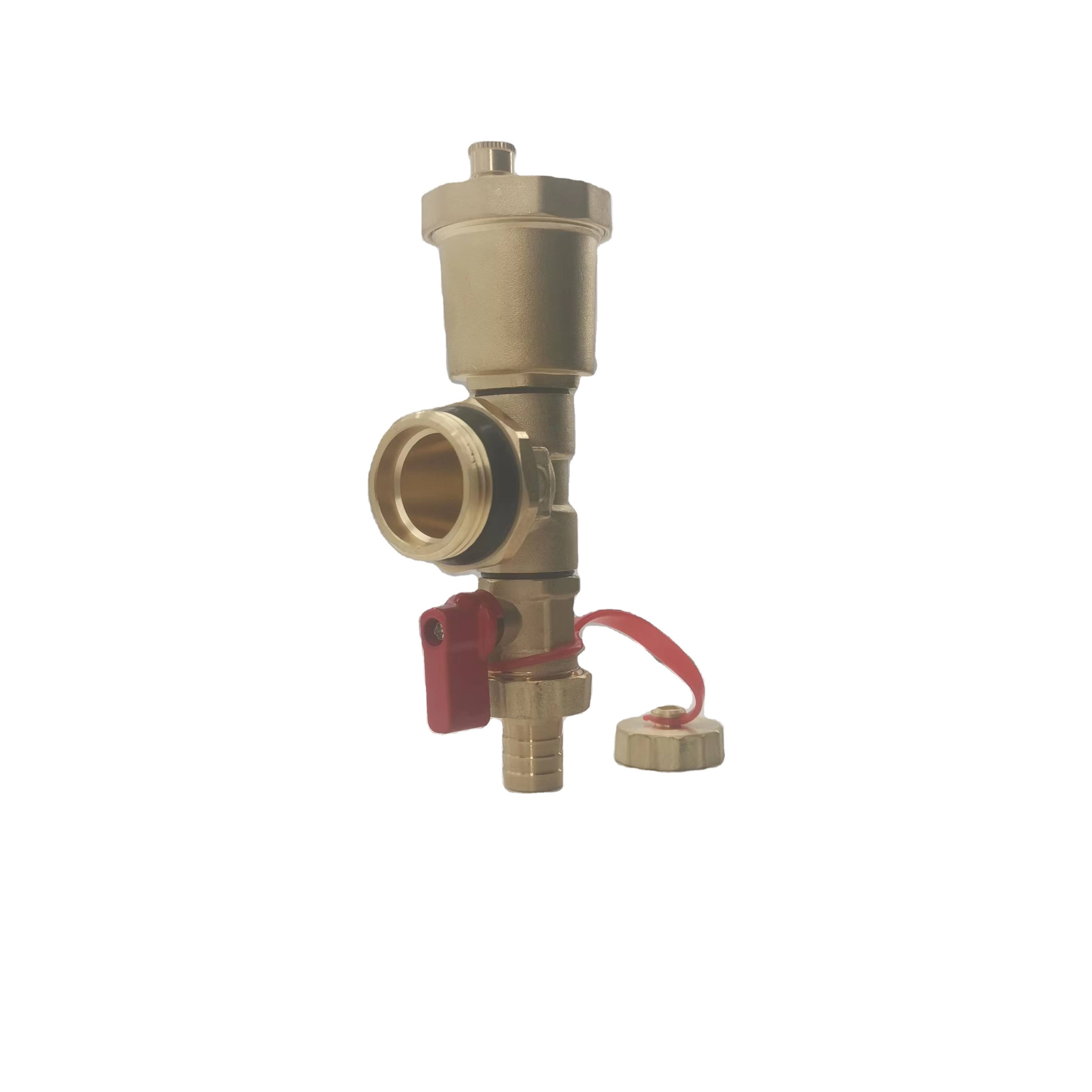 Brass Reducing Air Vent Drain Valves for heating manifold