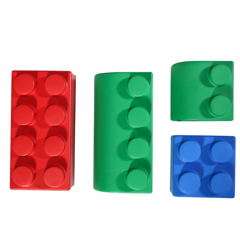 Gibbon  Colorful Building Block Set, Pu Material of Large Toy Blocks