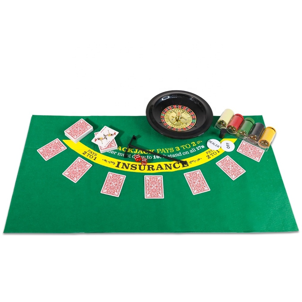 GIBBON  ET-104038 Roulette Table Felt Gaming Mat Use For Tables Floor Casino Poker Felt With Double-sided Felt Design