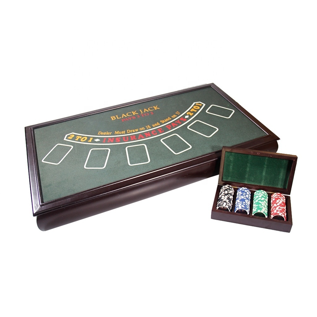 GIBBON Wooden Box Casino Poker Chips Set Casino Chips For Texas Holder Blackjack Gambling Wholesale