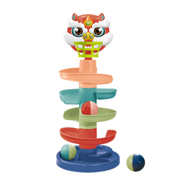 GIBBON  Different Layer Roll Swirling Ball Tower,  Toddler of Ball Drop Toy