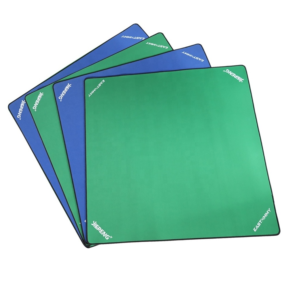 Gibbon Plain Green Pool Table Felt - Rectangle Poker Mat Cloth Cover for Blackjack, Card Games - Casino Equipment