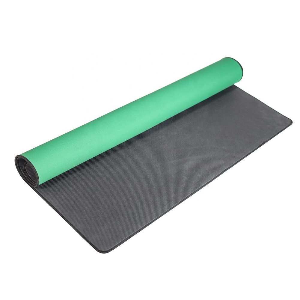 Gibbon Plain Green Pool Table Felt - Rectangle Poker Mat Cloth Cover for Blackjack, Card Games - Casino Equipment