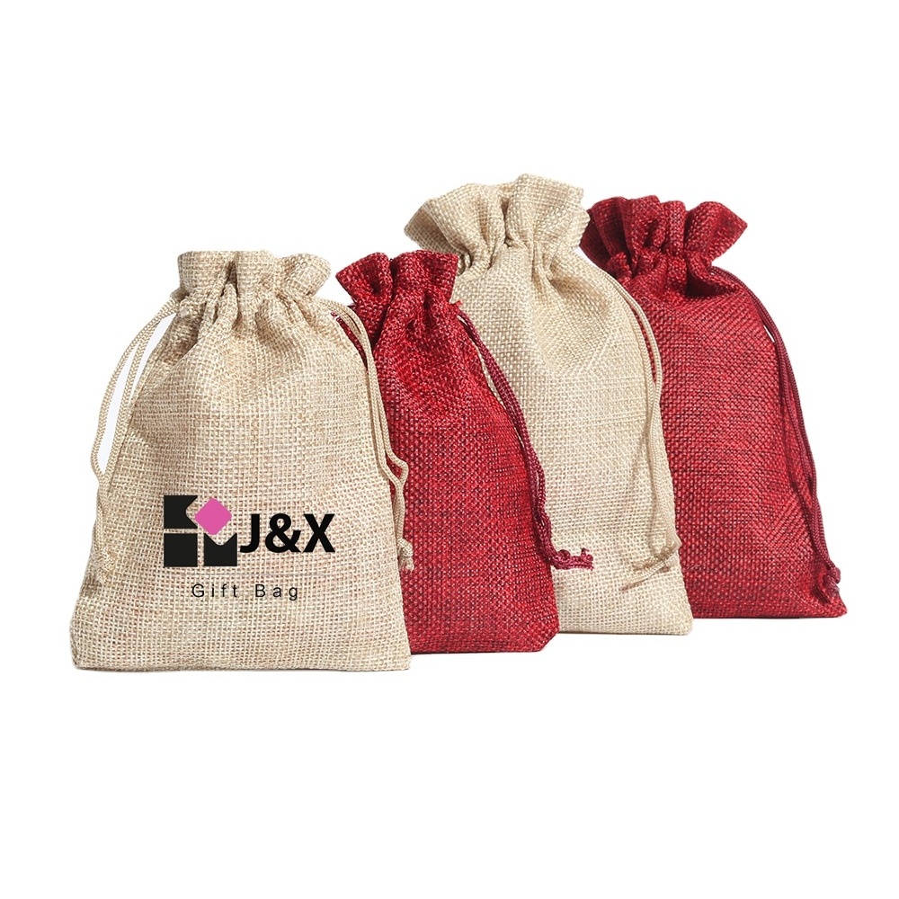 Wholesale Shopper jute Bag Eco Friendly jute bag for rice Burlap Jute Bag With Custom Printed Logos