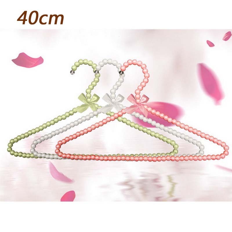 Ywbeyond 40cm adult clothes Fashion rack hangers for drying clothes coat sweater plastic Wedding dress hanger adult pearl hanger