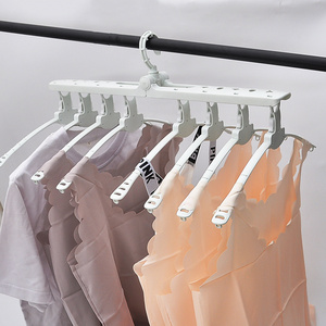 Ywbeyond Multi-function Folding Hanger Storage Artifact Household Clothes Hanger Magic Clothes Support Storage Rack