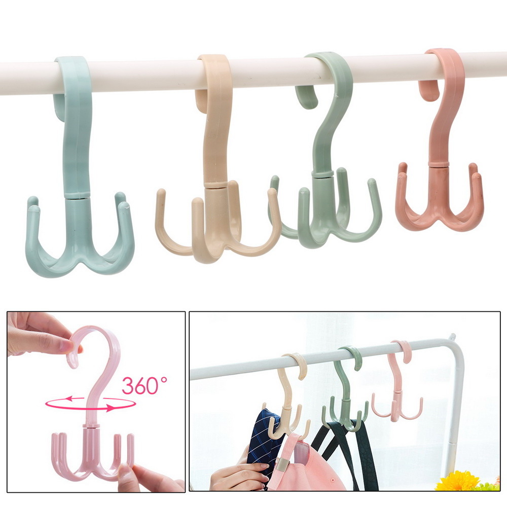 Ywbeyond Handbag Bag Holder hook Space Saving Hanger Cabinets Clothes Rack 360 Degree Rotation Shoes Belt Scarf Hanging Rack