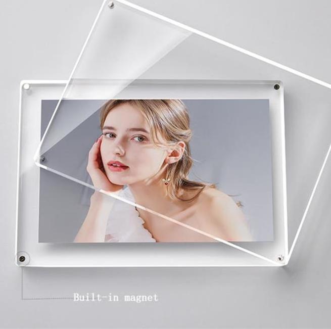 Acrylic Picture Frame 2023 Hot Sale 5x7 Clear Transparent Acrylic Block Photo Frame