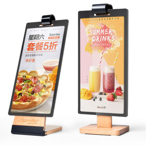 Factory Wholesale Custom Table Sign Stand A4 A5 A6 Page Turning Menu Stand Holder For Restaurant