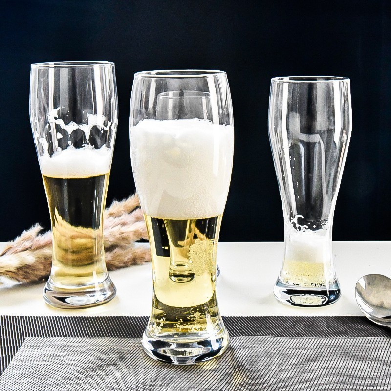 Promotion Nucleated Pilsner Glasses Beer Glassware Cup Classic Craft Beer Glass For Men Big Glass Cup