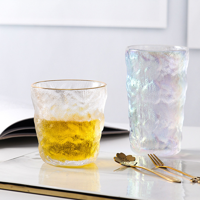 Japanese Glacier Cup Gradient Glass Cup Thickened Glass Mug Drinking Cup Beer Glass