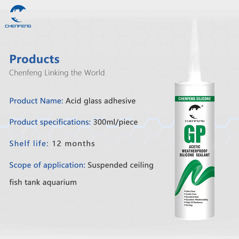 Silicone Sealant GP  Sealant Aquarium Glass Transparent Adhesive Quick drying Acetoxy Acid rtv Clear Waterproof