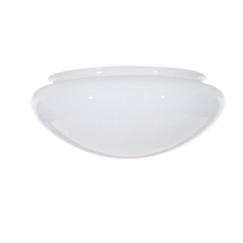 Mouth Blown Milk White Opal Shiny Round Glass Dome Lampshade for Mounted Ceiling  Light Diffuser Shade