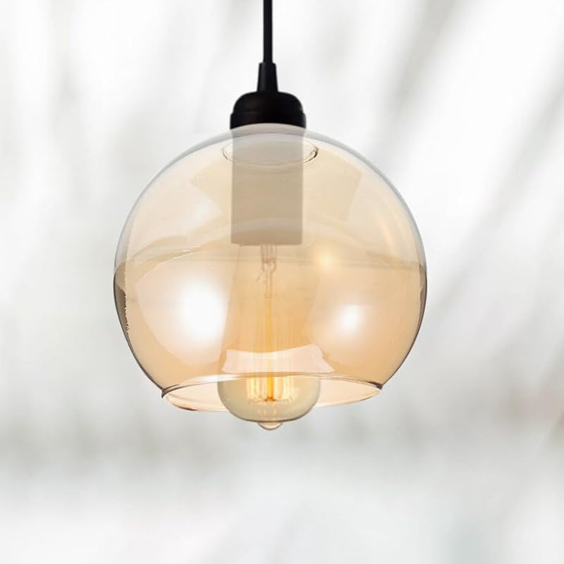 150mm/6Inch Round Clear Glass Globe Pendant Lamp Shade Ball Ceiling Light Chandelier Fixture